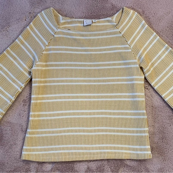 Anthropologie POSTMARK trendsetter top in yellow . size S - Picture 2 of 5